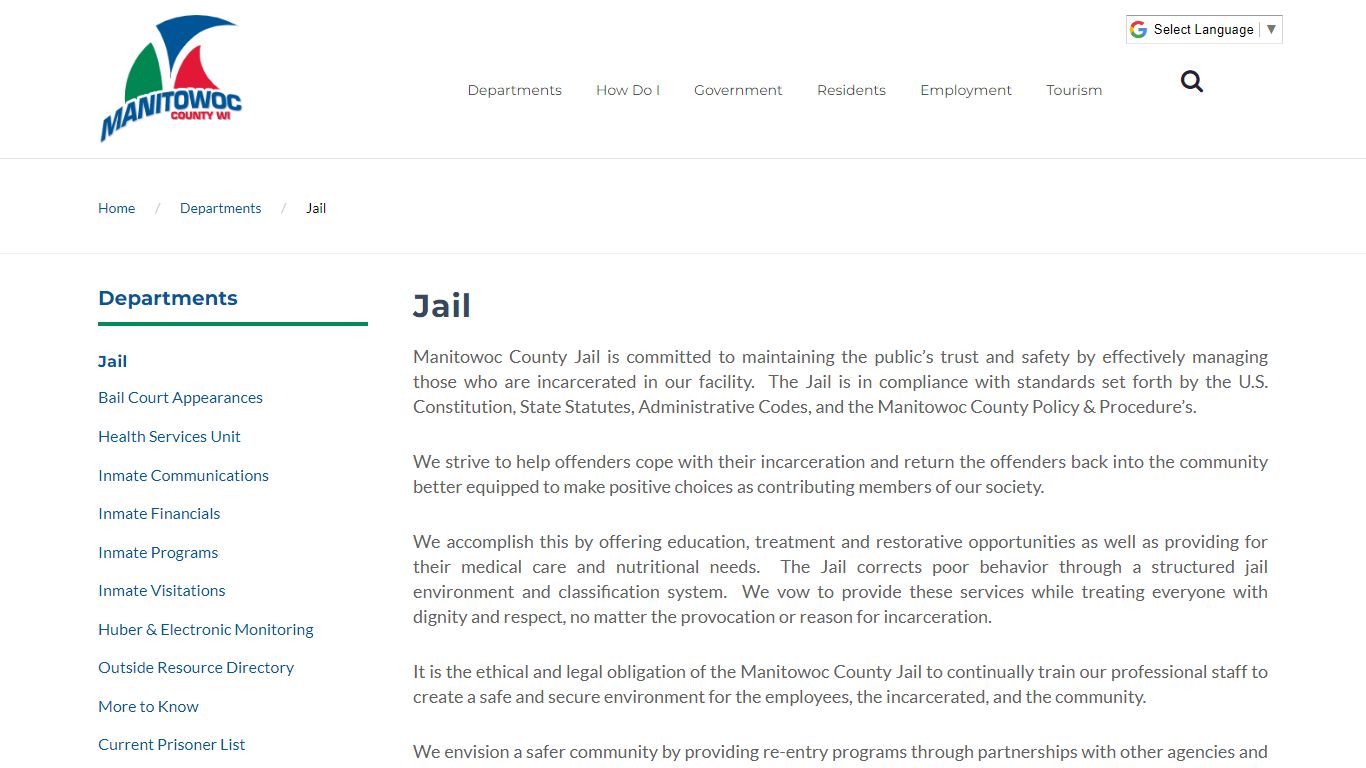 Manitowoc County - Jail - Manitowoc County